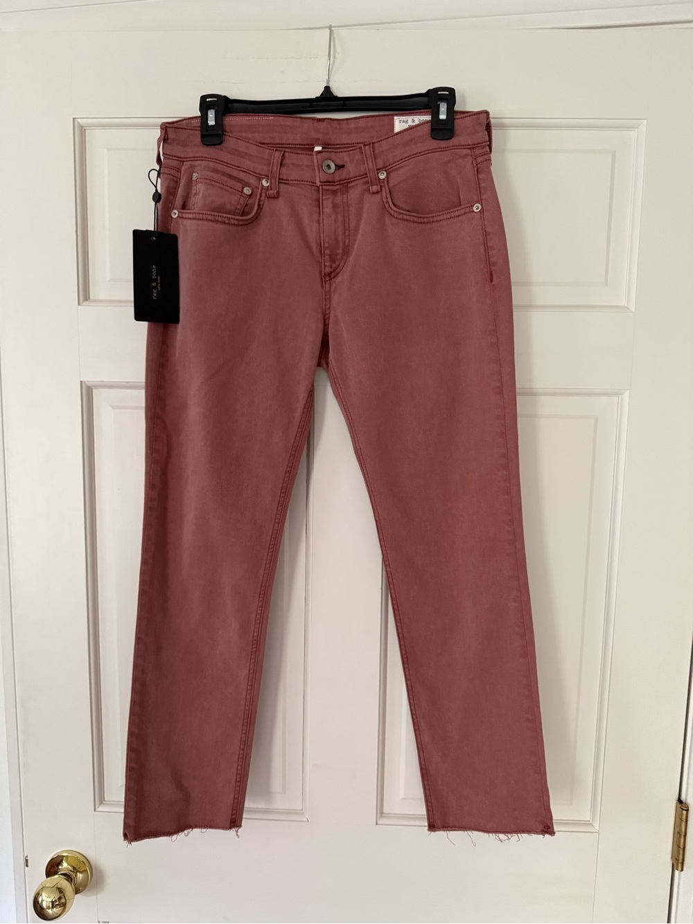 rag & bone Women's Boyfriend Jeans in Dusty Rose (Light Plum)